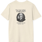 Woodrow Wilson Fourteen Points Procrastination Back Print T-Shirt - Natural back
