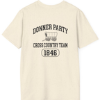 Donner Party Cross Country Team Back Print T-Shirt - Natural back