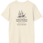 Hms Erebus Arctic Tours Back Print T-Shirt - Natural back