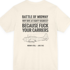 Battle of Midway Back Print Premium Tee - Natural back