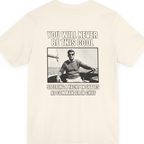 Jfk Yacht Sunglasses Flex Back Print Premium Tee - Natural back