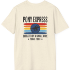 Pony Express Memorial Back Print T-Shirt - Natural back