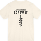 Archimedes Screw It Back Print Premium Tee - Natural back