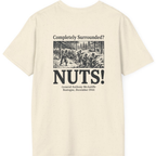 Bastogne Nuts Defiance Back Print T-Shirt - Natural back