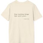 Imperialism Parental Warning Quote Back Print T-Shirt - Natural back