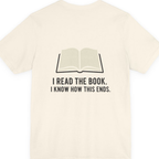 I Read The Book Back Print Premium Tee - Natural back