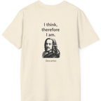 Cogito Ergo Sum Back Print T-Shirt - Natural back