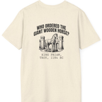 Trojan Wooden Horse Back Print T-Shirt - Natural back