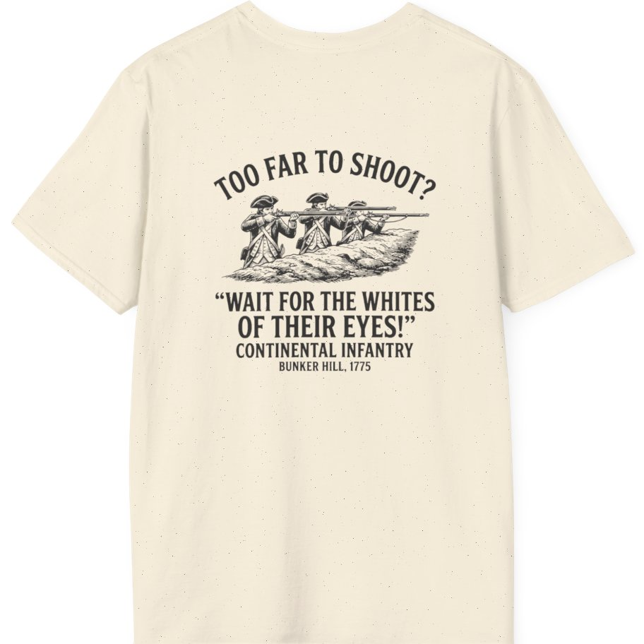Whites of Their Eyes Bunker Back Print T-Shirt - Natural back