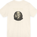 Woodrow Wilson Fourteen Points Procrastination Back Print Premium Tee - Natural back