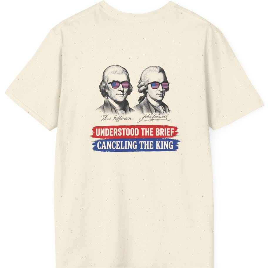 Jefferson Hancock Canceling The King Back Print T-Shirt - Natural back