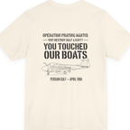 Operation Praying Mantis Back Print Premium Tee - Natural back