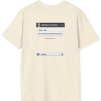 Texas Independence Group Chat Back Print T-Shirt - Natural back