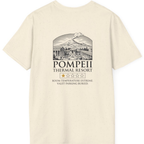 Pompeii Thermal Resort Back Print T-Shirt - Natural back