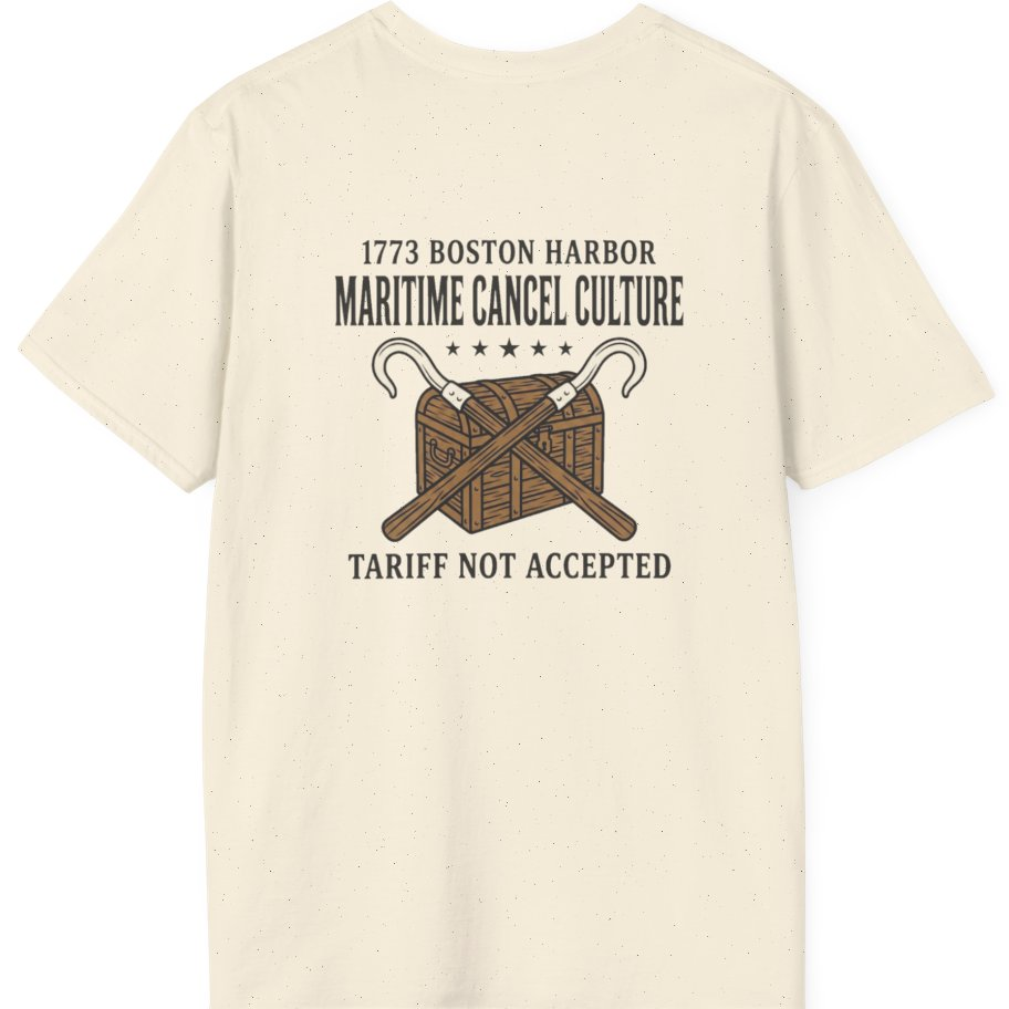 Maritime Cancel Culture Back Print T-Shirt - Natural back