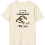 Boston The Great Molasses Flood Back Print T-Shirt - Natural back