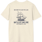 Battle of Lake Erie Back Print T-Shirt - Natural back