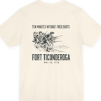 Fort Ticonderoga Ten Minutes Back Print Premium Tee - Natural back