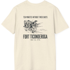 Fort Ticonderoga Ten Minutes Back Print T-Shirt - Natural back