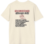 The Black Death European Tour Back Print T-Shirt - Natural back