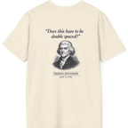 Thomas Jefferson Procrastination Double Spaced Back Print T-Shirt - Natural back