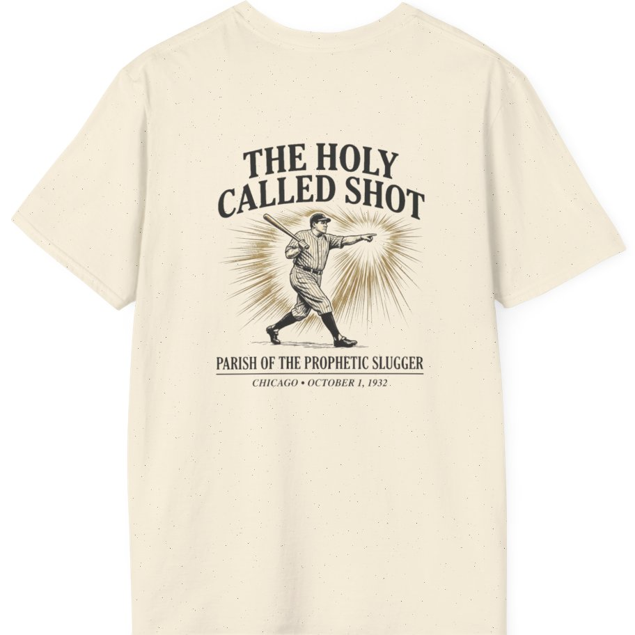 Divine Called Shot Back Print T-Shirt - Natural back