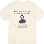 Mcclellan Antietam Attack Back Print Premium Tee - Natural back