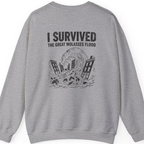 Great Molasses Flood Back Print Sweatshirt - Sport Grey back