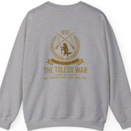 The Toledo War Michigan Volunteer Back Print Sweatshirt - Sport Grey back