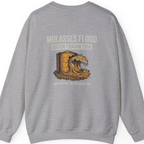 Boston Molasses Flood Tour Back Print Sweatshirt - Sport Grey back