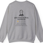 Inaugural Address Review Back Print Sweatshirt - Sport Grey back