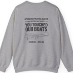 Operation Praying Mantis Back Print Sweatshirt - Sport Grey back