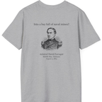 Mobile Bay Minefield Back Print T-Shirt - Sport Grey back