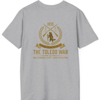 The Toledo War Michigan Volunteer Back Print T-Shirt - Sport Grey back