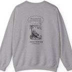 Newton Gravity Anxiety Back Print Sweatshirt - Sport Grey back