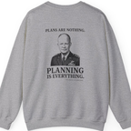 Eisenhower Planning Everything Back Print Sweatshirt - Sport Grey back