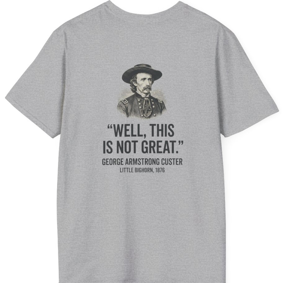 Well This Is Not Great Back Print T-Shirt - Sport Grey back