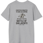 San Jacinto Eighteen Minutes Back Print T-Shirt - Sport Grey back