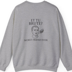 Et Tu Brute Back Print Sweatshirt - Sport Grey back