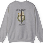 Et Tu Brute Julius Caesar Back Print Sweatshirt - Sport Grey back