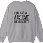 Washington Strategic Relocation Back Print Sweatshirt - Sport Grey back