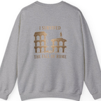 I Survived The Fall of Back Print Sweatshirt - Sport Grey back
