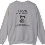 Patton Good Plan Back Print Sweatshirt - Sport Grey back