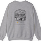 Pompeii Thermal Resort Back Print Sweatshirt - Sport Grey back