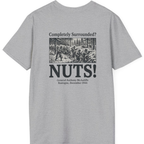 Bastogne Nuts Defiance Back Print T-Shirt - Sport Grey back
