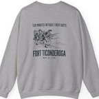Fort Ticonderoga Ten Minutes Back Print Sweatshirt - Sport Grey back