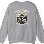 Cargo Camels WWII Usaaf Troop Back Print Sweatshirt - Sport Grey back