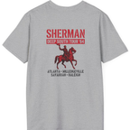 Sherman Deep South Tour Vintage Back Print T-Shirt - Sport Grey back