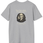 Woodrow Wilson Fourteen Points Procrastination Back Print T-Shirt - Sport Grey back