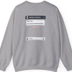Texas Independence Group Chat Back Print Sweatshirt - Sport Grey back